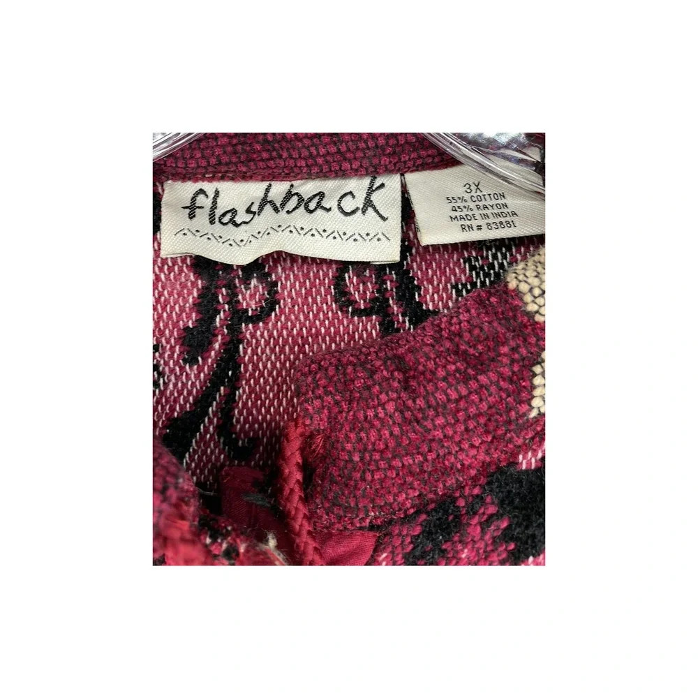 Vintage Flashback Plus Size Tapestry Design Coat … - image 4